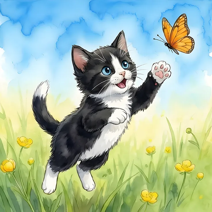 Mitten Discovers His Shadow inside page 5